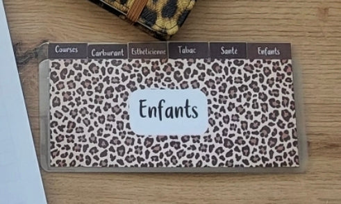 Enveloppes Budget Portefeuille – Thème Léopard (Lot de 6)
