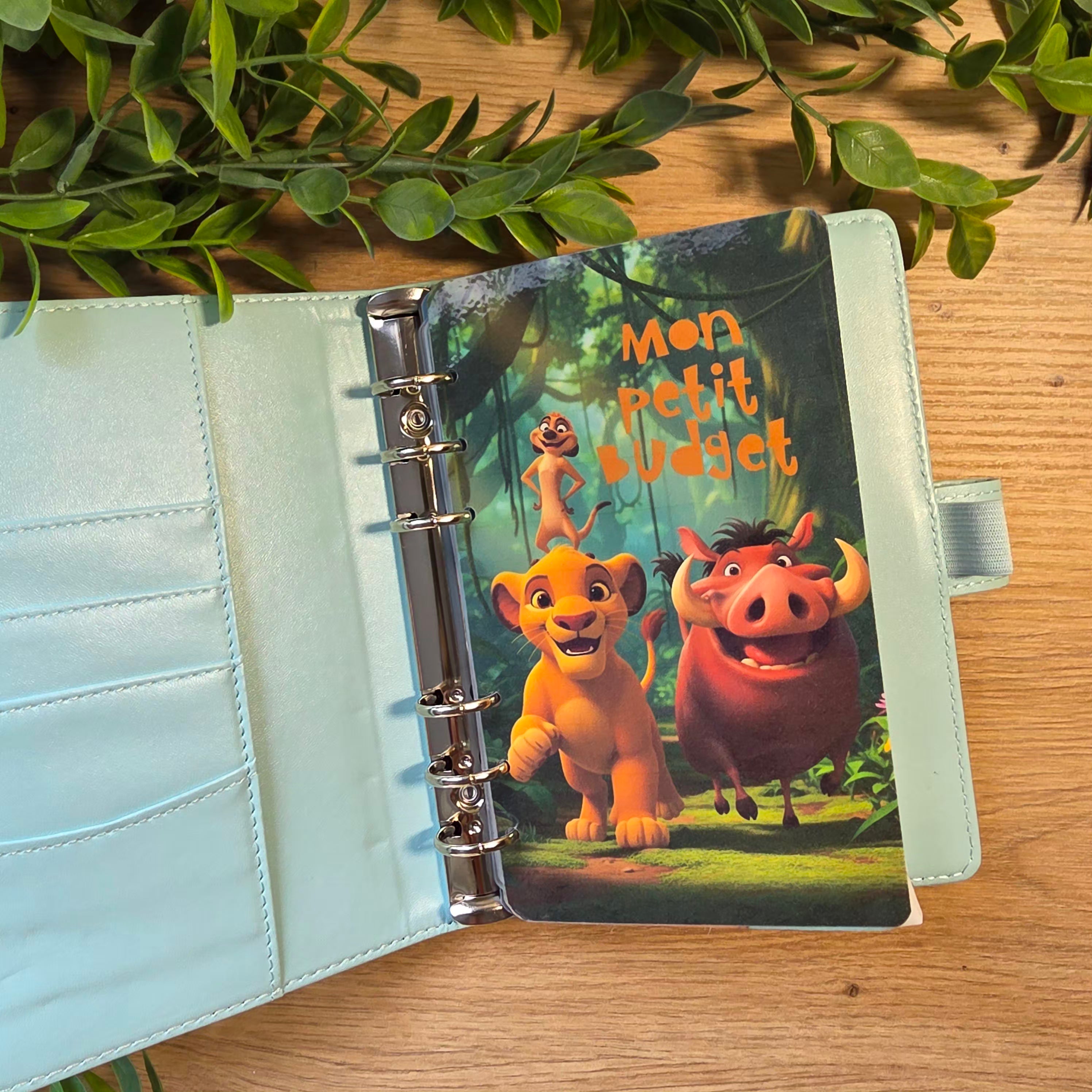 Classeur de Budget Complet "Simba" – Bleu Ciel (A6)