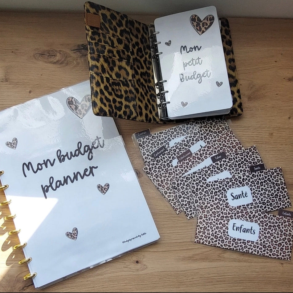 Kit de Démarrage Léopard - Budget Planner + Classeurs + Enveloppes