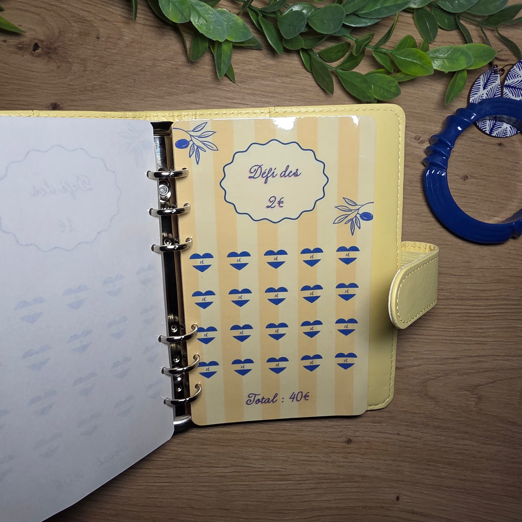 Classeur de Budget Complet "Dolce Vita" – Bleu  (A6)