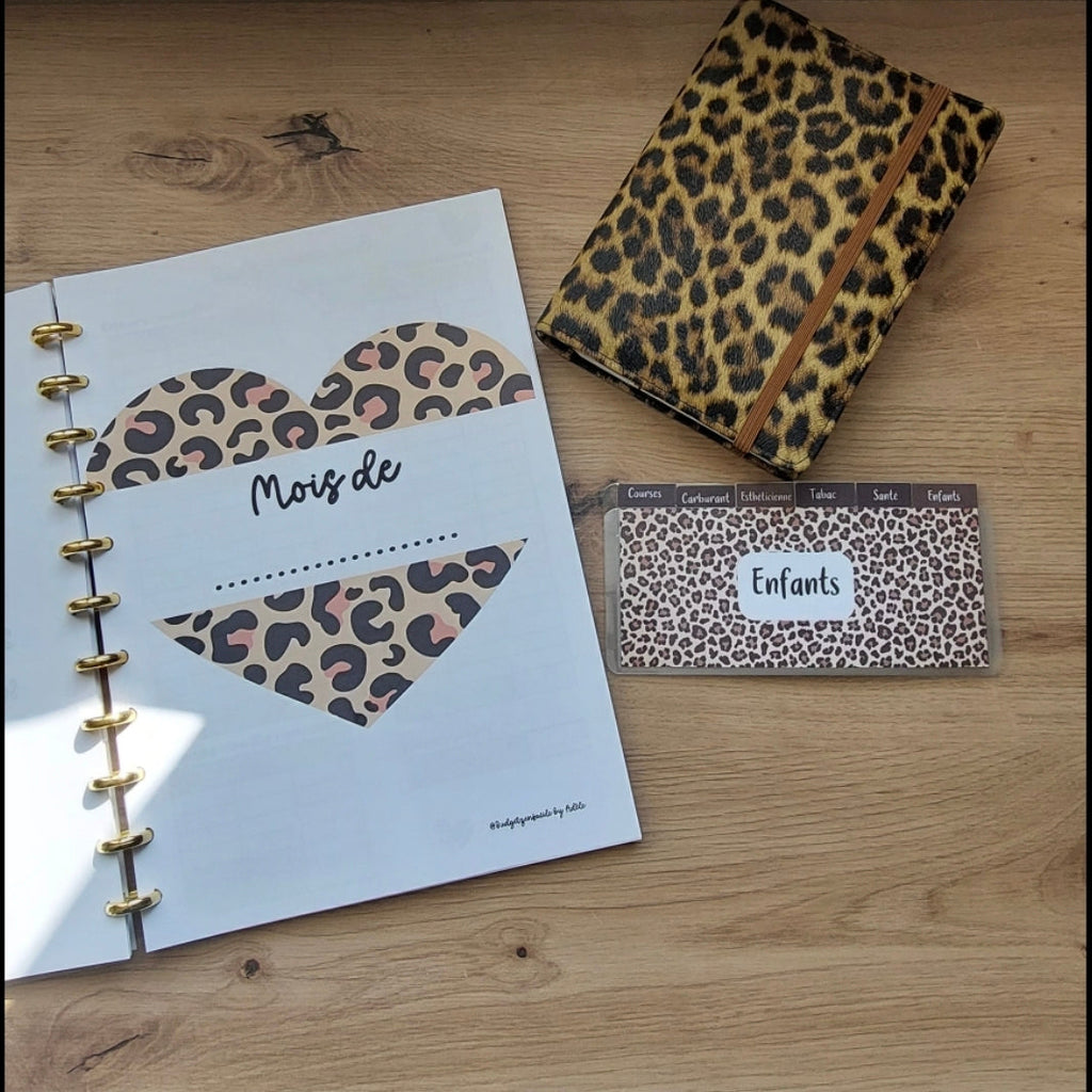 Kit de Démarrage Léopard - Budget Planner + Classeurs + Enveloppes