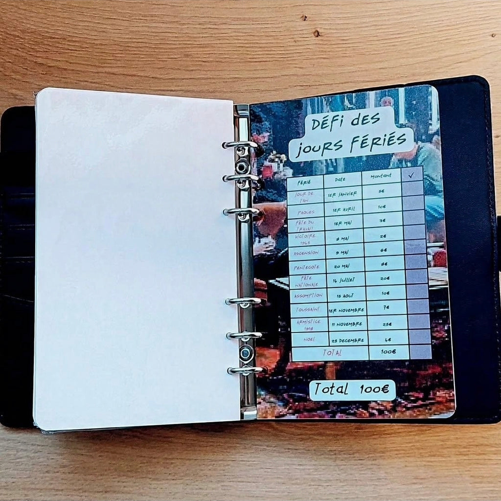 Classeur de Budget Complet "Friends" – noir (A6)