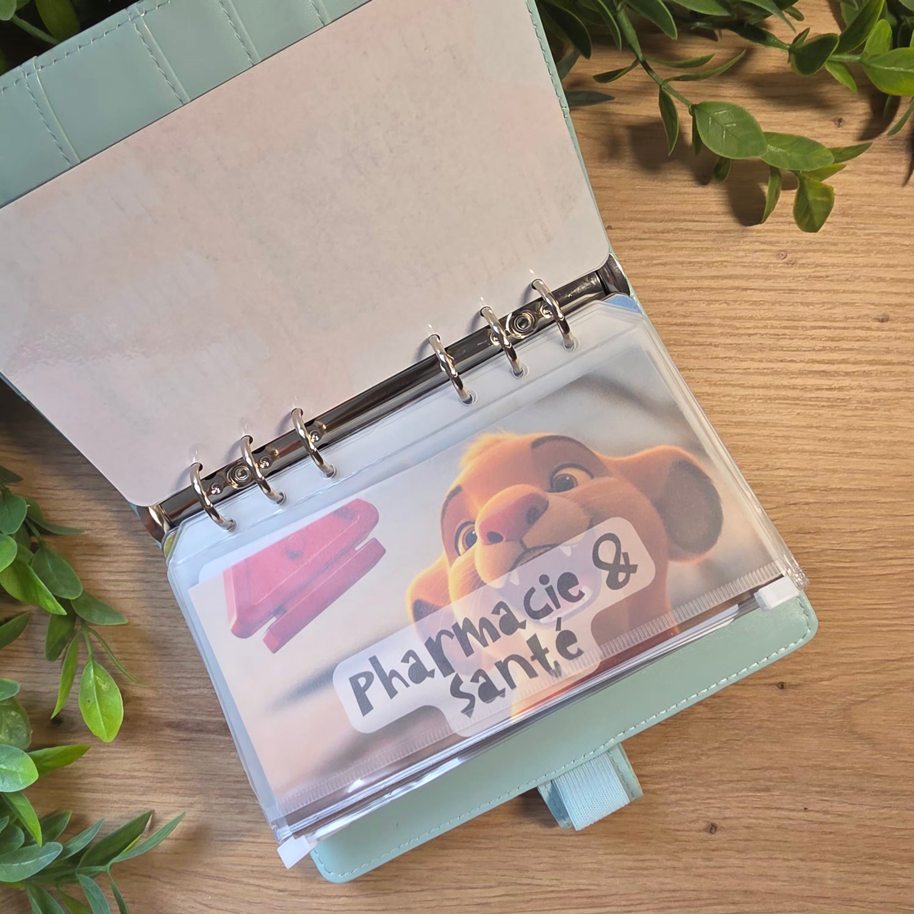 Classeur de Budget Complet "Simba" – Bleu Ciel (A6)