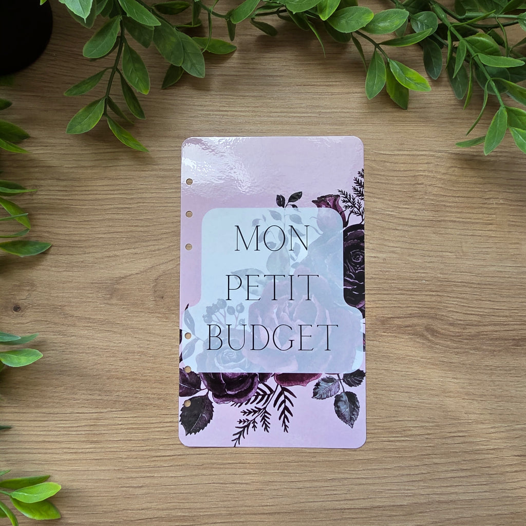 Kit budgétaire Rose noire A6