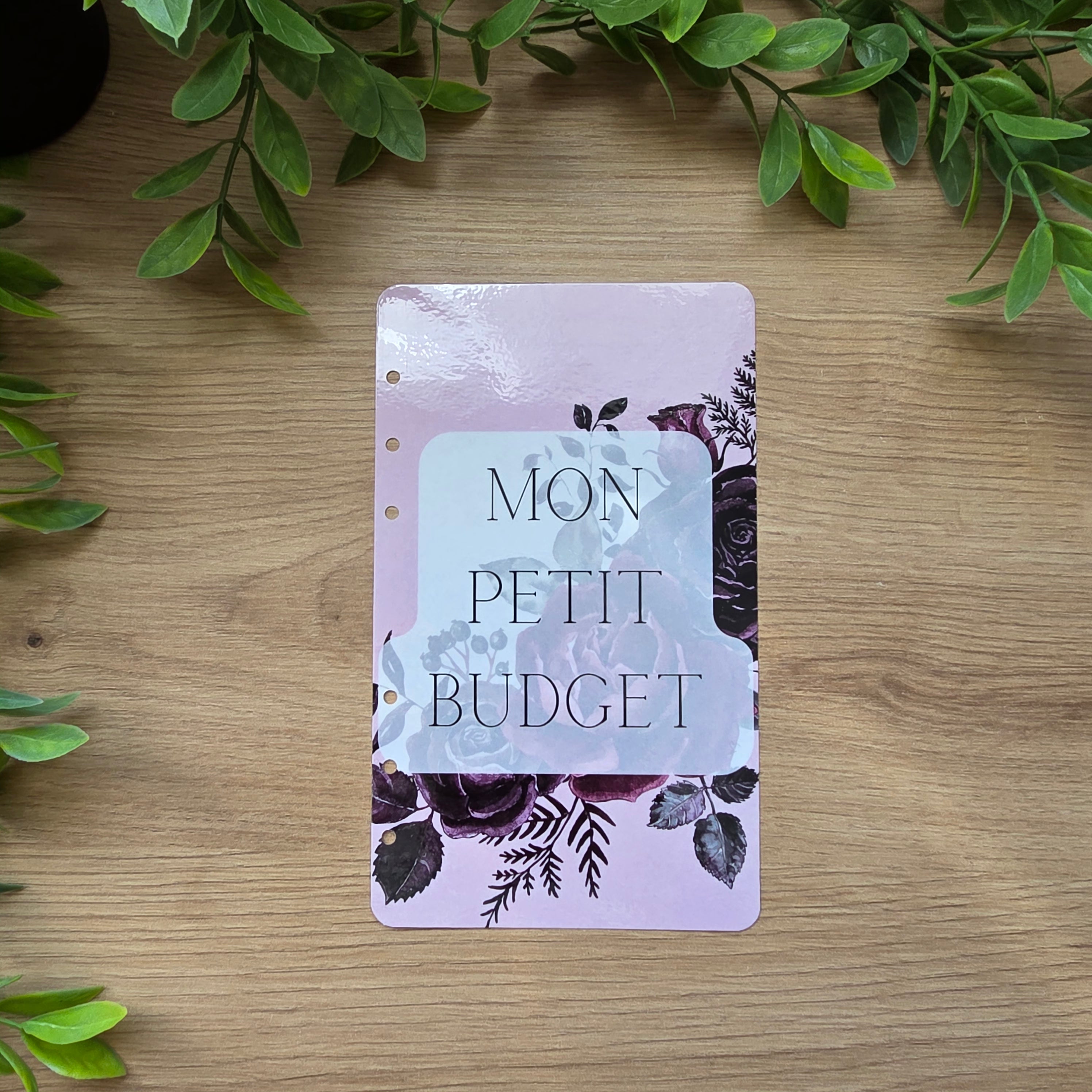 Kit budgétaire Rose noire A6