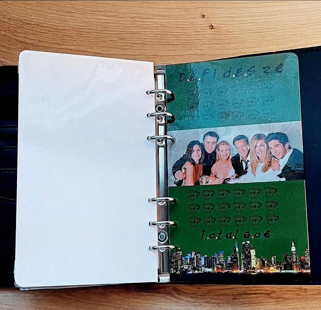 Classeur de Budget Complet "Friends" – noir (A6)