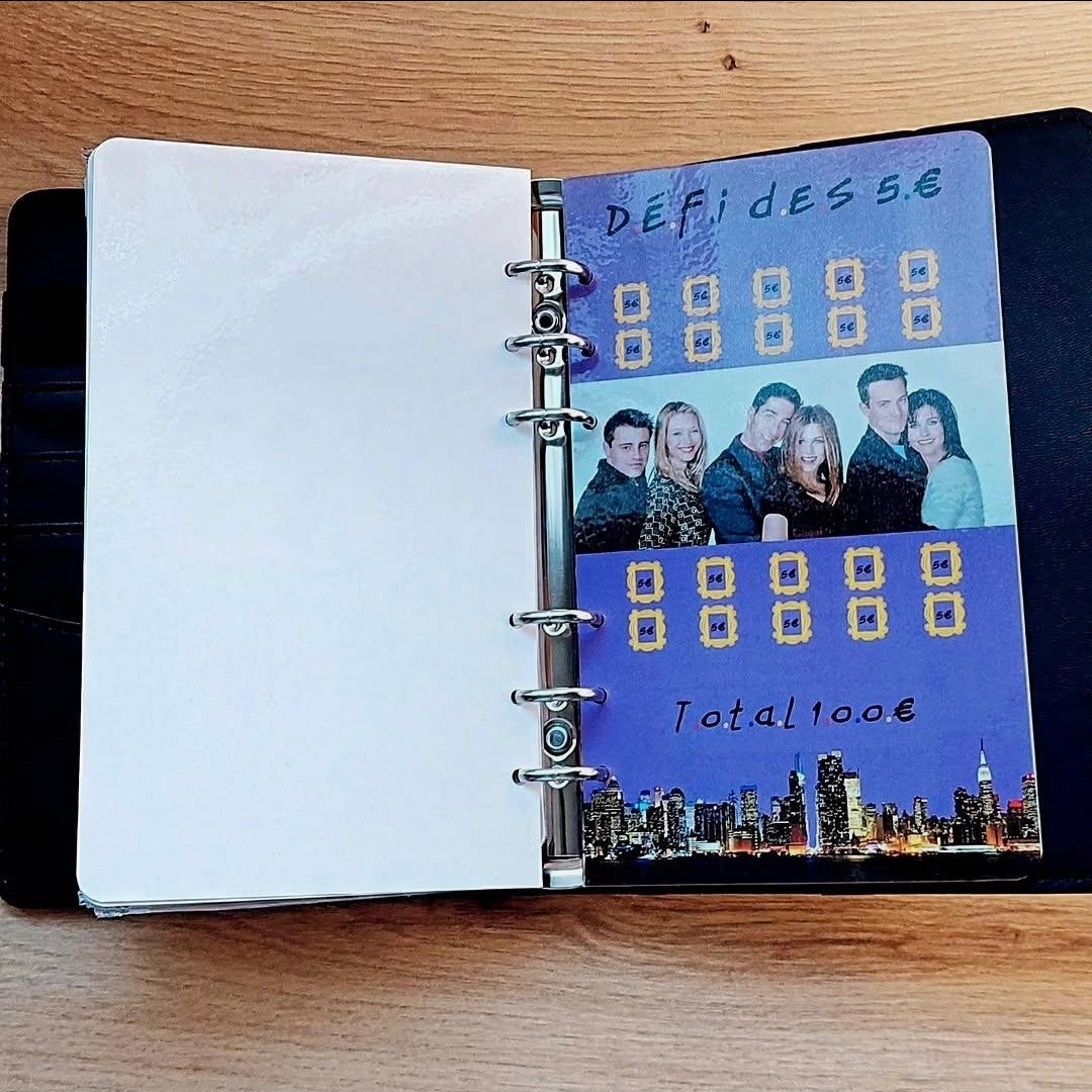 Classeur de Budget Complet "Friends" – noir (A6)