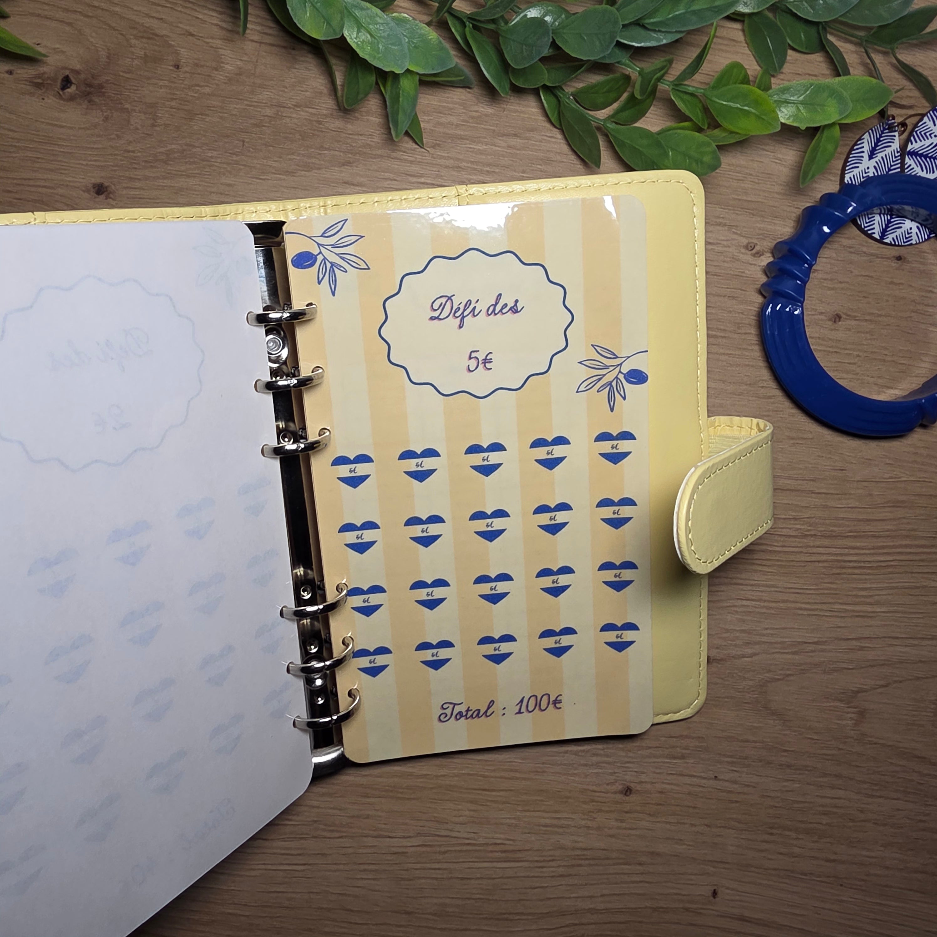 Classeur de Budget Complet "Dolce Vita" – Bleu  (A6)